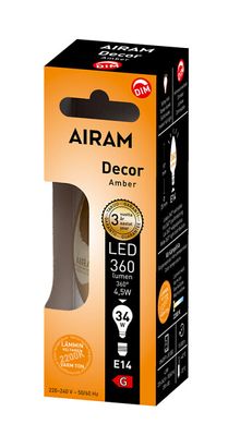 Kronljus LED 4,5W Decor Amber dim