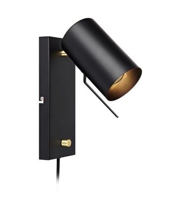 Carrie vägglampa svart