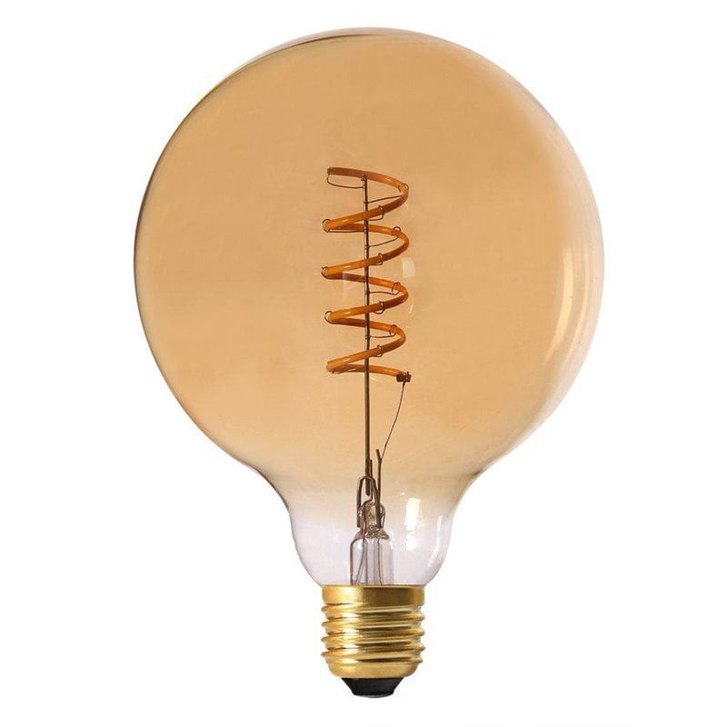 Glob Elect spiral LED 125mm E27 amber