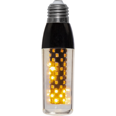Flame LED E27 1,5-3,3W svart