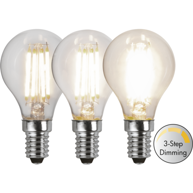 Klot LED E14 4,2W 3-stegs dim