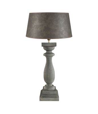 Normandie bordslampa rustik grå