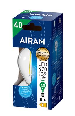 Klotlampa Fil LED E14 840 3,8W