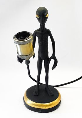 Alien bordslampa svart