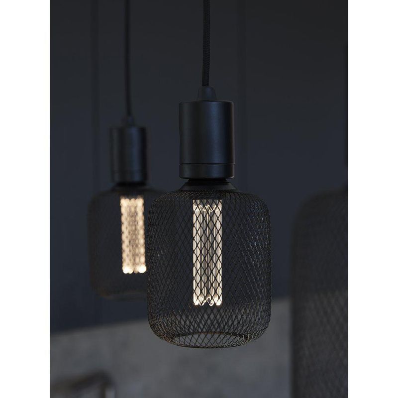 Glob 100mm Grid LED E27 svart