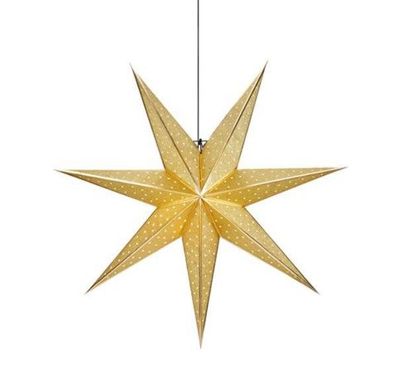 Glitter julstjärna 75 guld