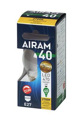 Klotlampa LED E27 4,5W dim