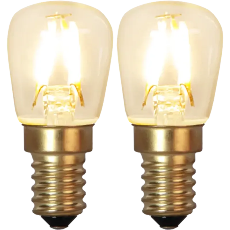 Päronlampa LED 1,3W Soft Glow 2-pack