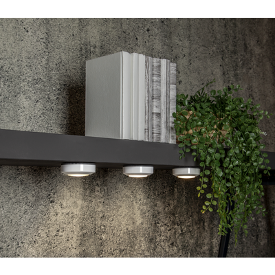Batteridriven spotlight LED vit 3-p