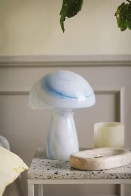 Fungo bordslampa swirl blå