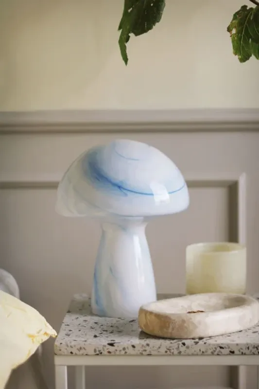Fungo bordslampa swirl blå