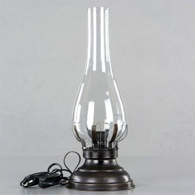 Fotogenlampa El svart/brun
