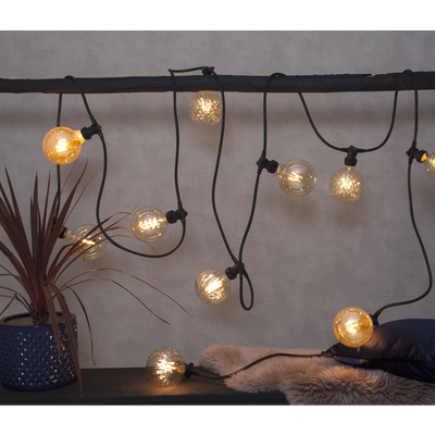 Glob LED E27 125mm plain amber