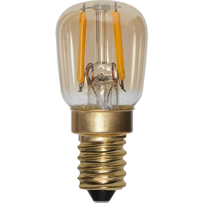 Päronlampa LED E14 0,5W amber