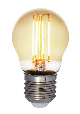 Klotlampa LED E27 4,5W Decor Amber dim