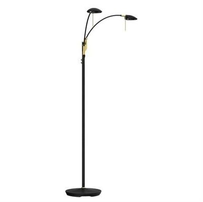 Toreno golvlampa LED svart/mässing