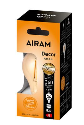 Normallampa LED 4,5W Decor Amber