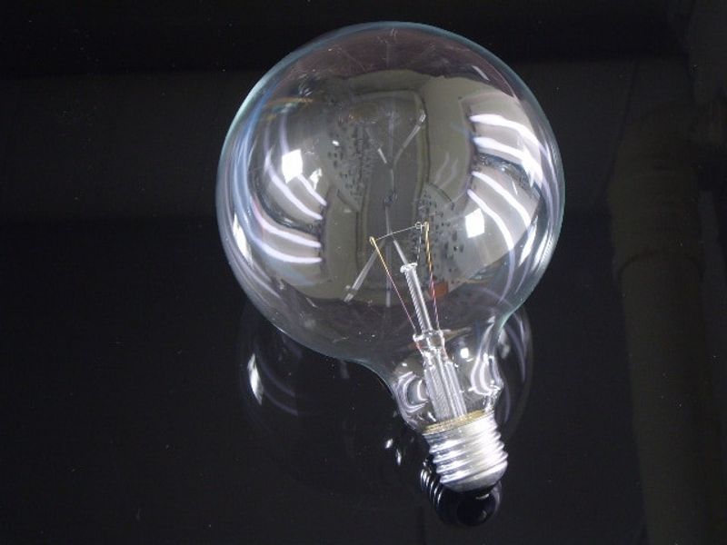 Globlampa klar 40W E27 125mm