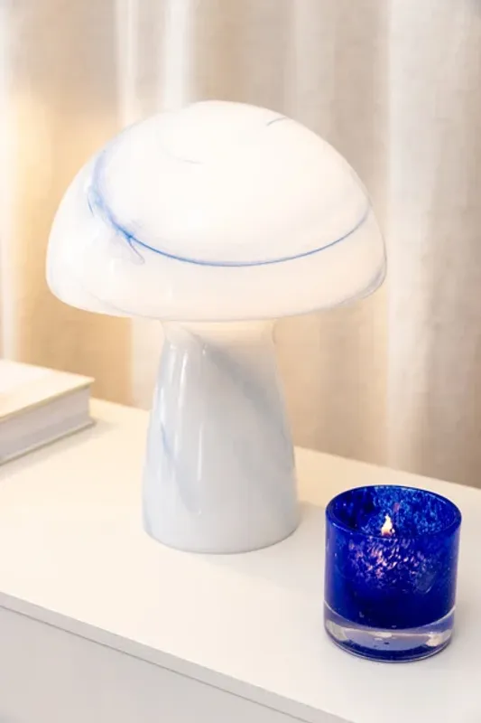 Fungo bordslampa swirl blå