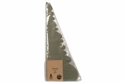 Pappersgran grön/guld 50cm