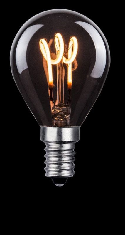 Klotlampa LED E14 rök 3-steg memory