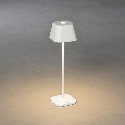 Capri bordslampa USB vit