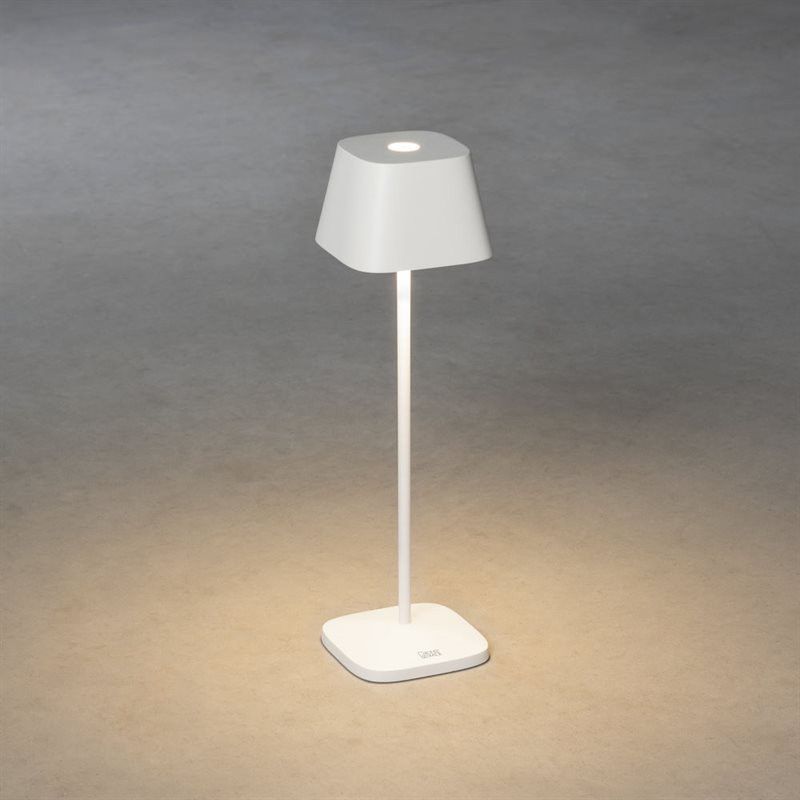Capri bordslampa USB vit