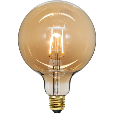 Glob LED E27 125mm plain amber