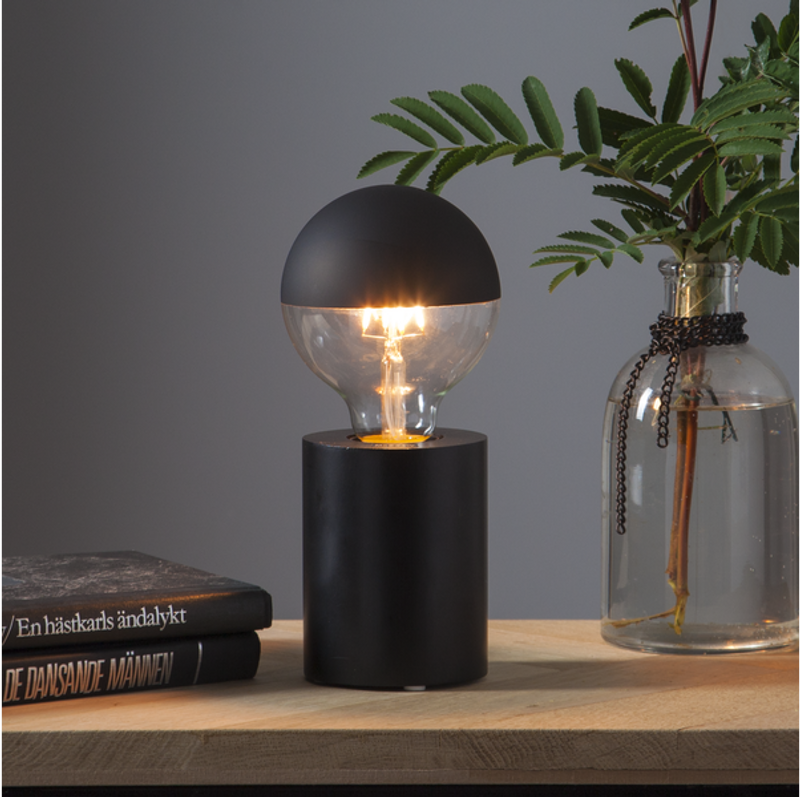 Tub lampfot 10 svart