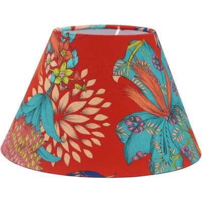 Empire kimono skärmar röd