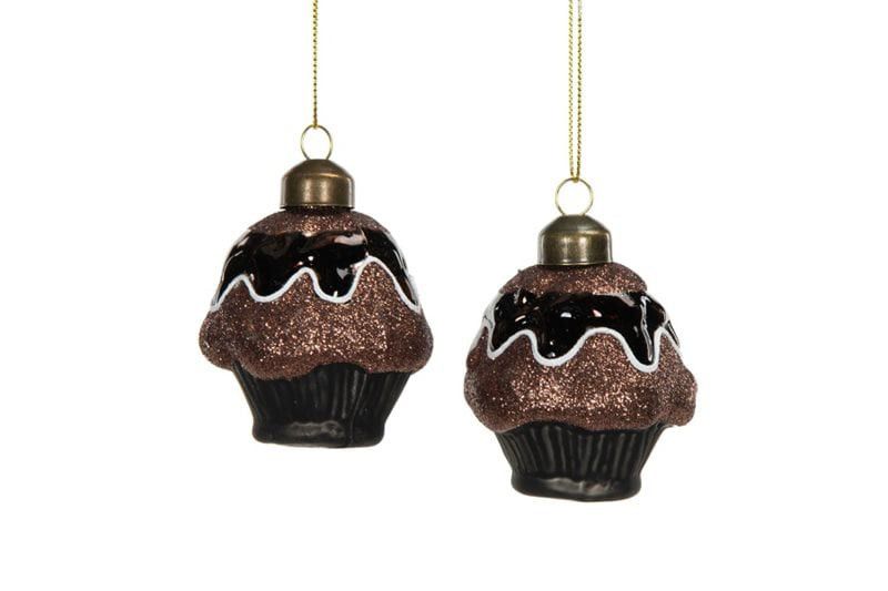 Julgranshänge cupcake 2-pack