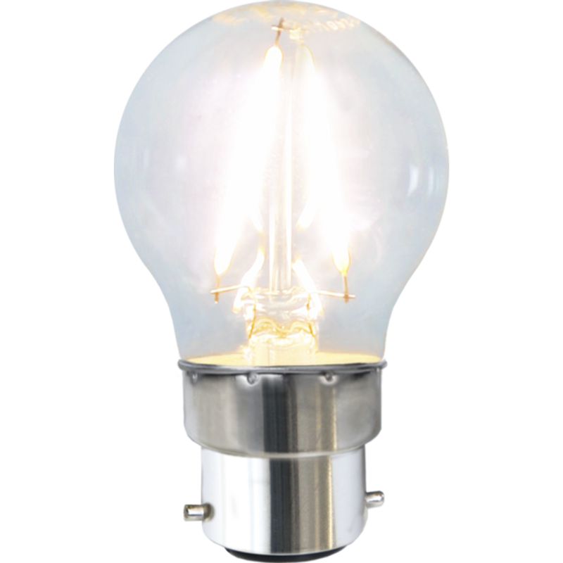 Klotlampa bajonett filament LED 1,5W