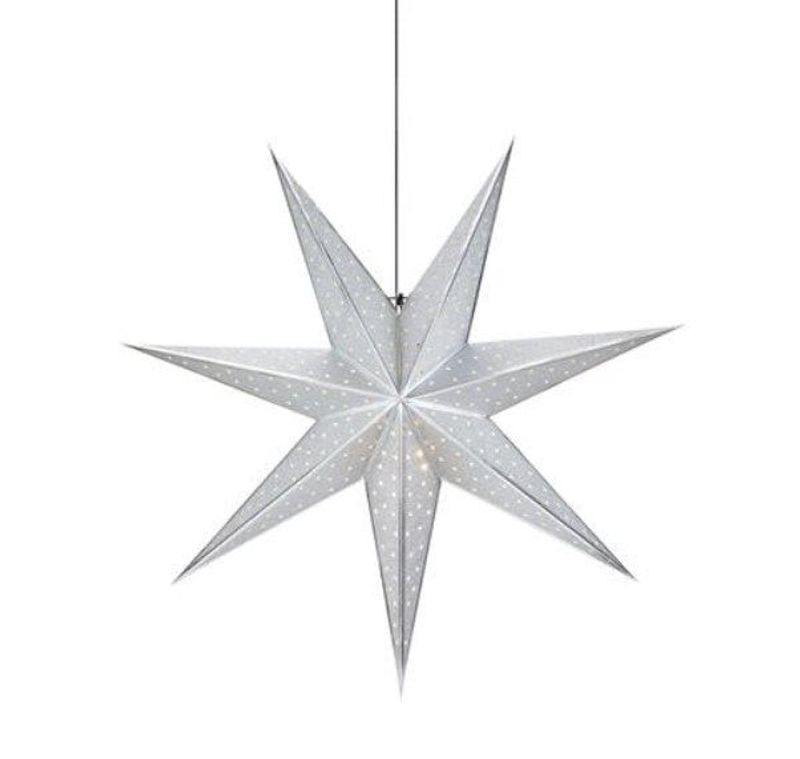 Glitter julstjärna 45 silver