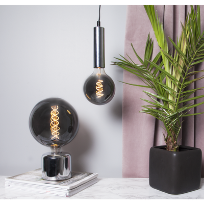 Glob LED E27 decoled spiral rök