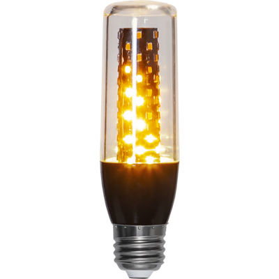 Flame LED E27 1,5-3,3W svart