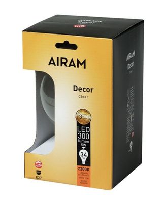 Glob LED E27 125mm 3W decor