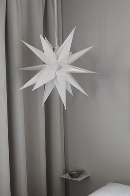 Sputnik julstjärna 60 vit