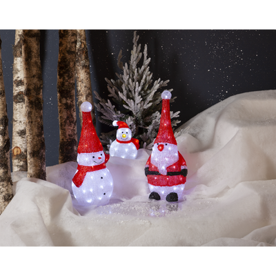Crystalo utomhusdekoration jultomte