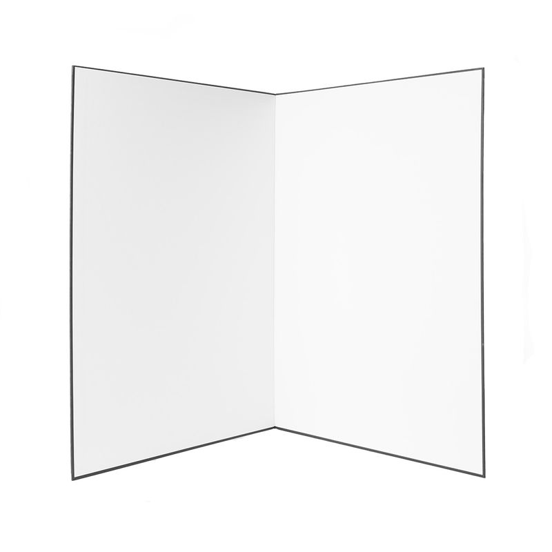 Vikbar skiva i silver / svart / vit
