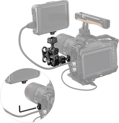 Drop-in HawkLock Mini Magic Arm med Quick Release Ballhead