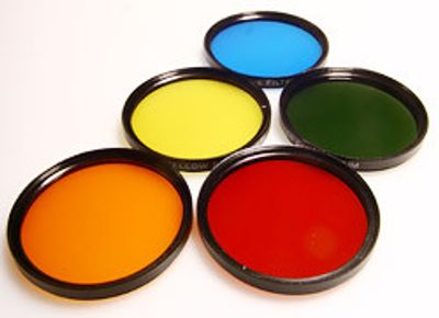 Färgfilterset i 5 delar ( R / G / B / Y / O )