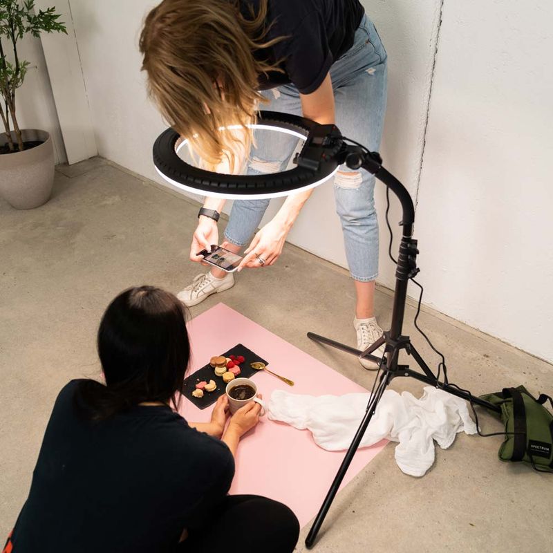 Röd och rosa Bakgrund för fotografering