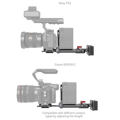 Minirigg med V-mount fäste, snabbplatta och rods