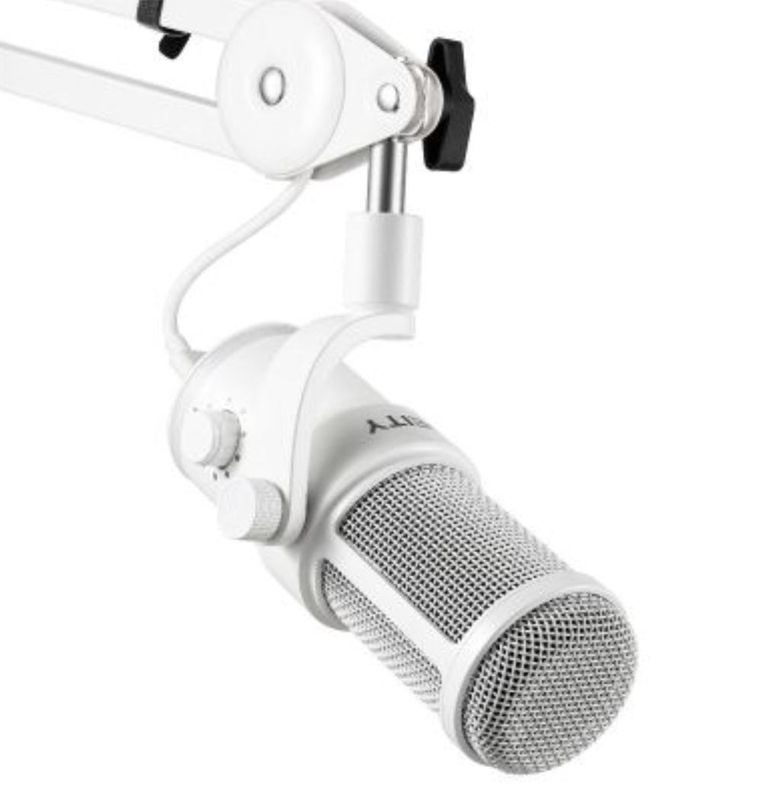 Podcastpaket USB-Mikrofon i Vitt