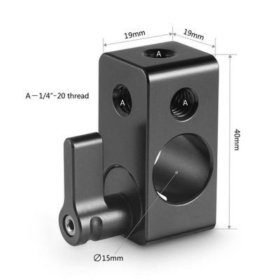 SmallRig Single Rod Clamp - 15mm (4 thread) 843