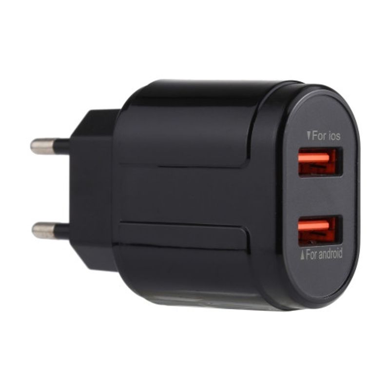 Väggladdare med 2 utgångar (USB)