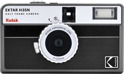 Kodak EKTAR H35N Striped Black Analog Kompaktkamera Halvformat