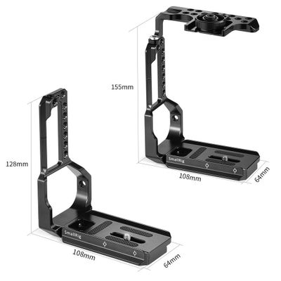 SmallRig L-Bracket Half Cage for Fujifilm X-T2/X-T3 Camera with Battery Grip 2282