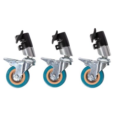 Hjul för C-Stand studiostativ (3-pack)