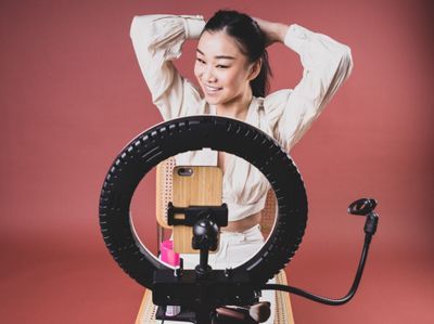 Selfiebelysning Kit med ring light och videostativ